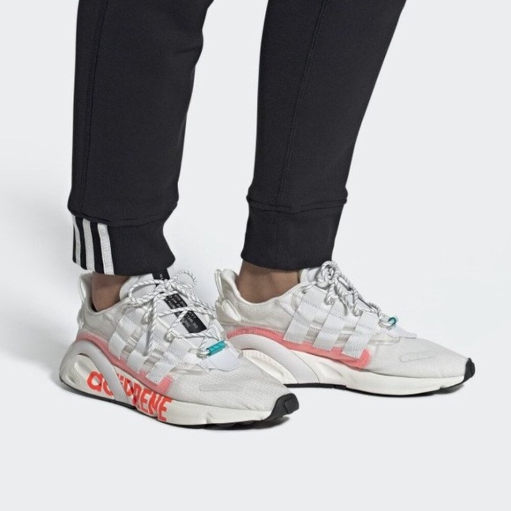 Adidas LXCON Big Logo White Solar Red- Size 8 Men NWOT